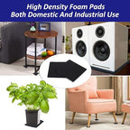 Foam Padding Sheets with Adhesive Backing - Self Stick Neoprene Insulation Foam,12PCS 1/8 Inch Thick X 4 Inch Long X 4 Inch Wide - Closed Cell Foam Sheet Square Pad