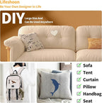 Fabric Repair Patches, 17X158 Inch Canvas Self-Adhesive Fabric Patches Tape Durable, DIY Large Canvas Repair for Sofa, Couches, Furniture, Chair, Clothing （17X158 Inch, White）