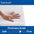 FoamRush 0.5" H x 24" W x 24" L Upholstery Foam Cushion High Density (Square Foam for Dining Chairs, Chair & Wheelchair Seat Cushion Replacement)