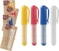 (4-pack) Fabric Chalk Markers (Red, Yellow, Blue, White) -Erase Tailor’s Chalk for Quilting and Sewing - Compatible with Most Fabrics - With Dosing Wheel Technology, 4 Colors