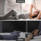 Qualsen Blackout Window Film, 𝟑𝐃 𝐕𝐢𝐬𝐮𝐚𝐥 𝐀𝐩𝐩𝐞𝐚𝐥 100% Light Sun Blocking Privacy Film for Glass Windows, Removable No Glue Black Out Window Tint for Home Day Sleep Garage 17.4×78.7inch