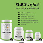 Chalky Chicks All-in-One Chalk Paint for Furniture or Cabinet - 8 Fl Oz - Matte Finish Pistachio (Lime Green) for Metal, Wood Furniture Paint - No Sanding All-in-One for Home Decor & Crafts, USA Made