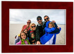 Pack of 25 Acid Free 11x14 Mats Bevel Cut for 8.5x11 Photos - Bright Red Suede Precut Matboards With Backing Boards and Clear Photo Mat Bags For Pictures, Photos, Framing - 4-ply Thickness