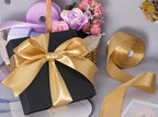 2 Inch Champaign Gold Solid Satin Ribbon, 50 Yards Craft Fabric Ribbon for Gift Wrapping Floral Bouquets Wedding Party Decoration