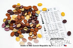 40+ Glass Coffee Bean Beads (0.9oz=25g) Czech Republic, 0.43 inch (11mm) Mix for Jewelry Making Decorations