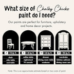 Chalky Chicks All-in-One Chalk Paint for Furniture or Cabinet - 16 Fl Oz - Matte Finish Aged Burlap White for Metal, Wood Furniture Paint - No Sanding All-in-One for Home Decor & Crafts, USA Made