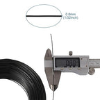 Fashewelry 984 Feet 0.8mm Black Aluminum Wire Bendable Metal Craft Wire String for Beading Sculpting Jewelry Making