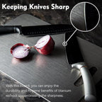 Titanium Cutting Board - 2 pack Titanium Cutting Boards for Kitchen,Double Sided Titanium Cutting Mat（9.25 * 12.99in）