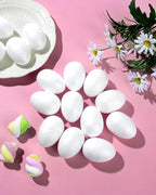 EORTA 80 Pieces Fondant Flower Forming Holders Oval Foam Flower Modeling Support Sugar Fondant Flowers Making Accessories for DIY Sugarcraft Baking Art, Large, 2.5X3.3 CM