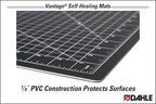 Dahle Vantage 10674 Premium Self-Healing Cutting Mat, 36"x48", 1/2" Grid, 5 Layers for Max Healing, Perfect for Crafts & Sewing, Black