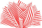 Flexicore Packaging Red Pin Stripe Print Gift Wrap Tissue Paper Size: 15 Inch X 20 Inch | Count: 10 Sheets | Color: Red Pin Stripe