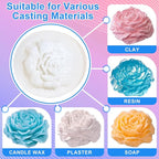 Silicone Mold Making Kit, 70.5oz 15A Elastic Liquid Silica Gel for Casting Resin molds and Candle & Soap Mold,Fast Cure Translucent Platinum Silicone Rubber