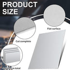 Hicarer 4 Pcs Mild Steel Sheet Cold Rolled 18 Gauge Metal Plate Weldable Metal Sheets for Professional Industrial DIY Use, Clean Surface Easy to Weld (12" X 16")
