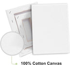 6Packs Mini Stretched Canvases for Painting with 3x5”, 4x4”, 4x6”, 5x5”, 5x7”, 6x6”, Painting Canvas for Oil & Acrylic Paint.