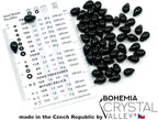 2.1oz (60 g) Mix of Unique Czech Bohemia Glass Pressed Beads, Matte and Glossy, Hand Made, Pink Gray Black Hematite