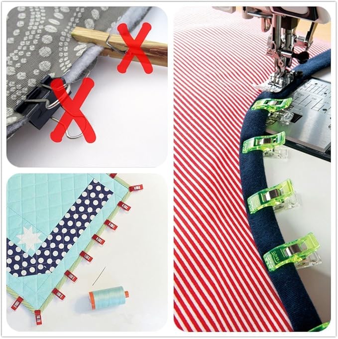 HONEYSEW Bias Tape Maker 6MM 12MM 18MM 25MM with Binder Foot Bradawl Quilting Clips Sewing Pins Kit (BTM-S2)