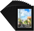 15 Pack 12x16 Black Picture Mats, Frame Mattes for 9x12 Pictures Display Photo Frame Mat Core Bevel Cut Mat Board Show Kit for Photos, Prints, Artworks