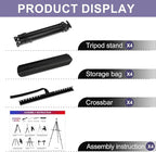 AROIC 4 Pack Painting Display Easel Stand Portable Adjustable Metal Tripod Artist Canvases Height from20to66Inch Extra Sturdy forTable-Top/Floor Painting, Drawingand Displaying,Black with4Storage Bag