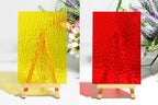 Lanyani 26 Sheets Transparent Stained Glass Sheets Packs for Art Crafts, Textured Bright Color Variety Translucent Cathedral Art Glass Sheets for Mosaic Glass DIY Projects, 4x6 inches