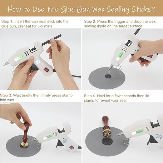 Sage Green Wax Seal Sticks 20pcs, Andotopee Glue Gun Wax Seal Sticks for Wax Seal Stamp, Premium Sealing Wax for Envelope Letter Seal Wedding Invation Craft Adhesive, Great Gift Ideas (Mini Size)