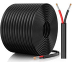 18 Gauge Wire, 18 AWG 2 Conductor Electrical Wire, Flexible/Oxygen-Free Tinned Copper/Stranded PVC 18/2 Cord for Automotive, Marine, LED Strips, Solar, RV, Lighting (200FT)