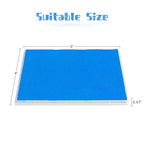 Ink Pad, 5x4'' Washable Non-Toxic Ink Stamp Pad for Baby Footprint Handprint, Sky Blue