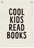 Reading Corner Decor for Classroom,Reading Nook for Kids,Cool Kids Read Books Linen Canvas Banner, Read Corner, Book Lover Gift,School Library Wall Hanging Flag Banner 18x25 Inch