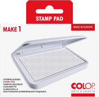 COLOP Make Series, Ink Stamp Pads, with Non-Toxic Premium Ink, Water-Based Acid-Free (Frozen White, Make 1-1-15/16" x 3-1/2")