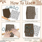 CHGCRAFT Dandelions Background Silicone Texture Stamp Polymer Clay Molds DIY Clay Texture Tools for Clay Pottery Earring Jewelry Making Stamp Engraving Machines, Dandelion, 5.5x5.5inch