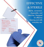 Henry Schein Alcohol Prep Pads, Medium, 2-ply, Sterile, 1 Case of 4000 (20 Boxes of 200)