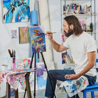 ARTEZA Canvas Boards for Painting, 9 x 12, 11 x 14, 12 x 16, 16 x 20 Inches, Multipack of 28, Blank White Canvas for Acrylic, Oil and Gouache Painting