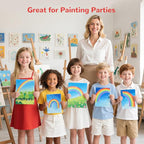 Canvas Boards 60 Pack, 9x12 Inch Painting Canvas Panels White Blank 100% Cotton Art Supplies for Acrylics Oil Watercolor Tempera Paints