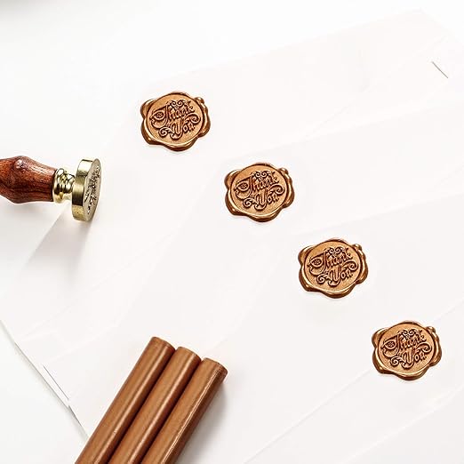 Nuanchu 15 Pcs Glue Gun Sealing Wax Sticks Retro Vintage Wax Sticks for Seal Stamp and Letter for Wedding Invitations Card Envelope Christmas Holiday Gift Ideas(Red Copper)