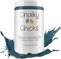 Chalky Chicks All-in-One Chalk Paint for Furniture or Cabinet - 32 Fl Oz - Matte Finish Jaded (Jade) for Metal, Wood Furniture Paint - No Sanding All-in-One for Home Decor & Crafts, USA Made