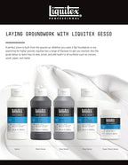 Liquitex Professional Gesso Surface Prep Medium, 1.89L (64-oz), White