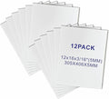 12 Pack Foam Core Board, ZJCEASER 12 x 16 White Poster Board, 3/16" Thickness Sign Board Craft Foam Sheet for Signboards, School Projects, University Displays, College Events, Arts & Crafts, Framing