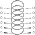 6 Pcs Picture Hanging Wire Heavy Duty Adjustable Art Hanging Wire 9.8FT x1.5mm Stainless Steel Frame Wires Rope for Mirrors Frames Artwork Basket Flowerpot Light Lamp Billboard (Hold up to 30kg/66lb)