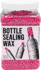 Blended Waxes, Inc. Bottle Sealing Wax, Pastille Wax Seal Beads For Wine, Beer, and Liquor Bottle Sealing, Seals Between 25-30 Bottles, 1 lb, Pink Flamingo