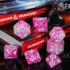 QMay DND Dice Sets - 6 X 7 Polyhedral Dice (42pcs) with 6 Drawstring Bags for Dungeons and Dragons, RPG, MTG,Role Playing Table Game