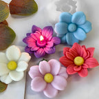 2 Pack Tulip Flower Succulent Peony Half Open Rose Bud Cylinder Candle & Resin Mold - Resin Casting Silicone Molds for Home Decor & Candle Making Wave Spiral Mold