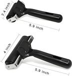 2 Pack Brayer Roller，Professional Rubber rolles ，Handle Comfortable ，for Crafting,Printmaking, Ink, Gluing and Stamping Tools （4+2.4inch）Black