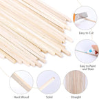 240 Pcs Balsa Wood Sticks 1/8 x 1/8 x 12 Inch Square Dowel Rods Balsa Wood Strips Hardwood Sticks for Crafts DIY Projects Models Making