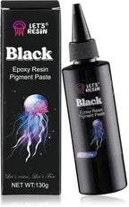 LET'S RESIN High Concentrated Black Epoxy Resin Pigment Paste, 100ml, Opaque Resin Dye for Art, River Table, Jewelry Making, Coasters