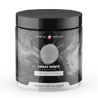 Spartan Epoxies Metallic Pigment Powder for Epoxy - 30 Unique Colors, 4oz for 1 Gallon and 12oz for 3 Gallons of Clear Epoxy, Made in the USA (Great White, 4oz (45 Grams))