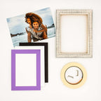 5.5x8.5 Mat for 8.5x11 Frame - Precut Mat Board Acid-Free Light Purple 5.5x8.5 Photo Matte for a 8.5x11 Picture Frame, Matboard for Family Photos, Show Kits, Art, Picture Framing, Pack of 10 Mats