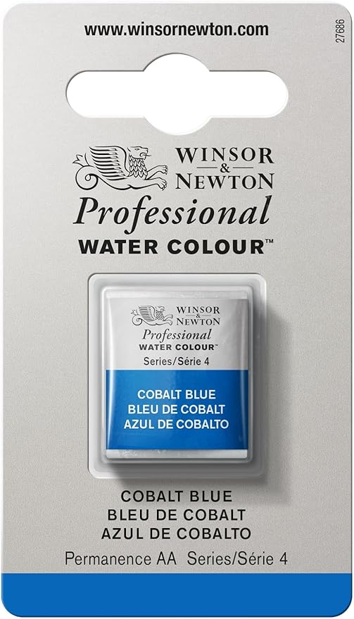 Winsor & Newton Professional Watercolor, Half Pan, Cobalt Blue