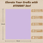 HTVRONT Heat Transfer Vinyl - 55 Pack 12" x 10" Iron on Vinyl Compatible with Cricut Cutting Machine, 44 Assorted Colors HTV Vinyl with 1 PTFE Sheet for All Cutter Machine - Easy to Cut & Weed