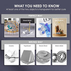 UV Resin Kit with Light, 100g UV Resin with Rechargeable 395NM UV Flashlight, Fast Curing in Seconds, UV Glue Adhesive for Bonding Jewelry, Plastic, Glass Repair, w/Mat, Gloves, Storage Bag