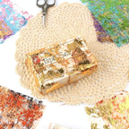 A5 Size Colorful Foil Textured Fabric Art Paper Scrapbooking Decorative, 10 Sheets Sparkle Metallic Lace Mesh for Crafts, Junk Journaling Supplies, Card Making, Collage