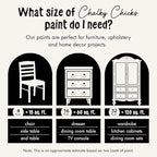 Chalky Chicks All-in-One Chalk Paint for Furniture or Cabinet - 16 Fl Oz - Matte Finish Salt Flats (Off White) for Metal, Wood Furniture Paint - No Sanding All-in-One for Home Decor & Crafts, USA Made